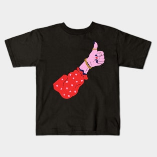 Jeweled Thumbs Up Kids T-Shirt